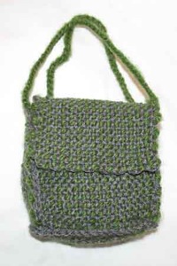 Green stripe bag