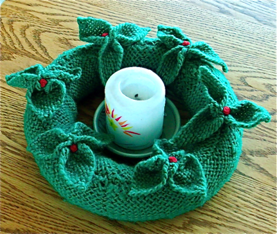 wreath candle
